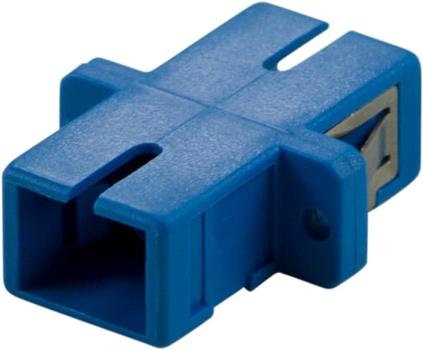 SC-SC Fiberkobler Snap-In, Singlemode, Simplex, Blå