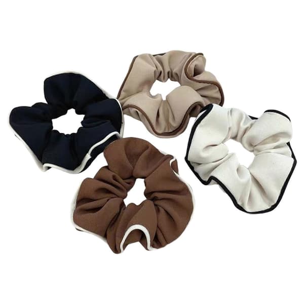 4 st Eleganta Hårband Scrunchies Hög Elastisk Hårband