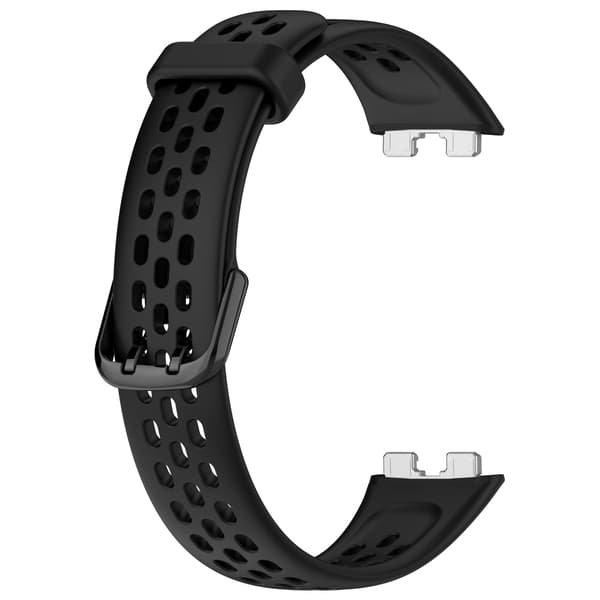 Udskiftningssilikonerem til Huawei Band 8/9, ventileret, sort