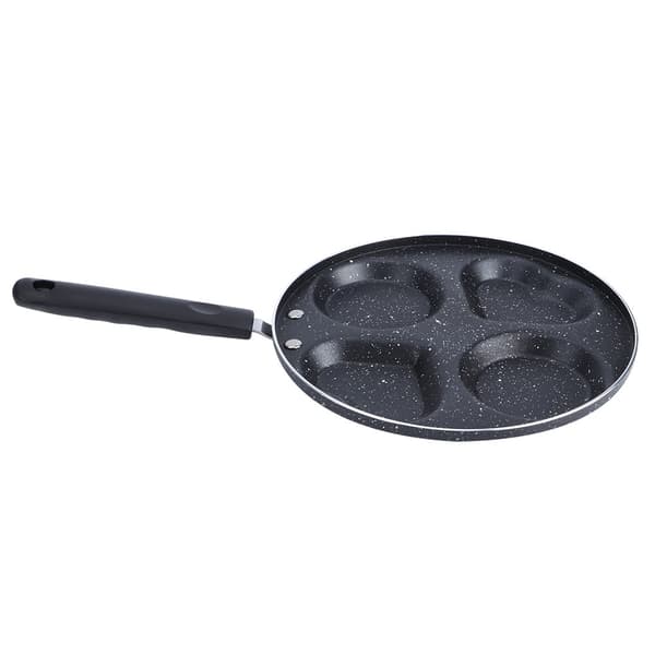 Non-Stick Frokostpanne med Fire Hull, 24,5 cm, Multifunksjonell Stekepanne