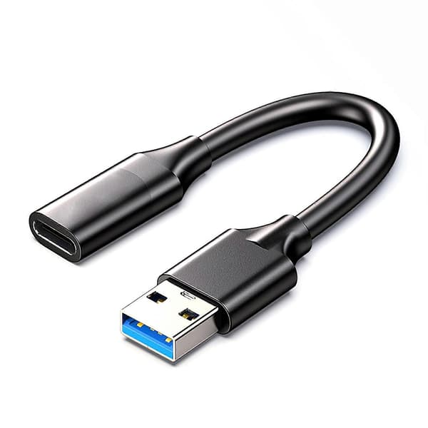 USB 3.2 hane till typ C hona adapterkabel stöder 10 Gbps dataöverföring och laddning för PC bärbar laddningskabel 25cm