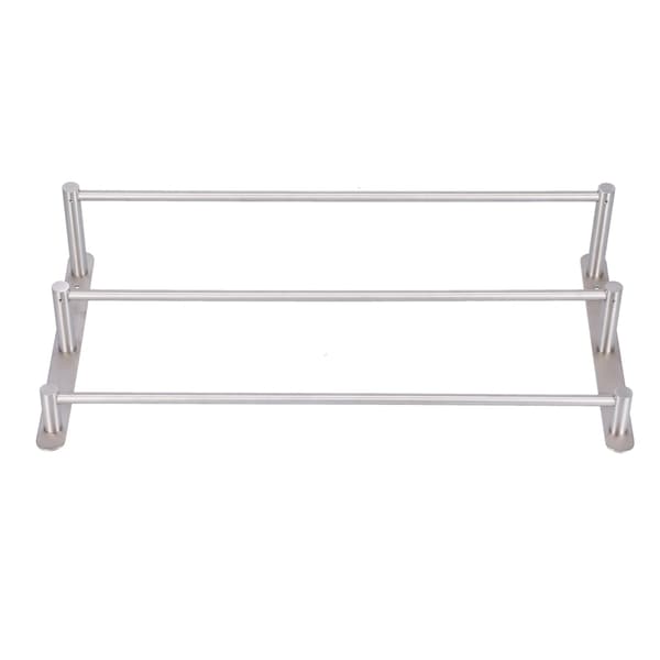 3-lags avtakbart håndklestativ, 60 cm, 304 rustfritt stål, baderomsoppbevaring