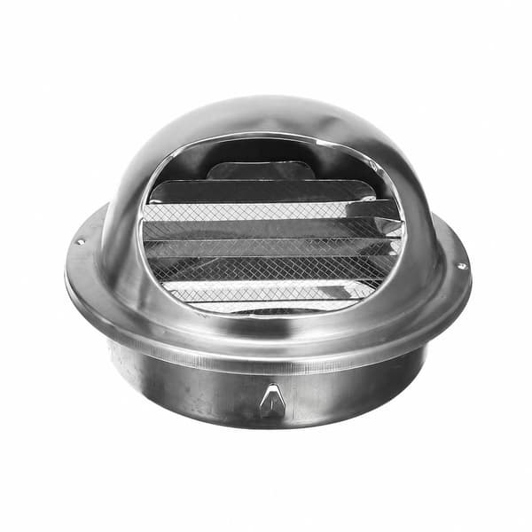 Ventilasjonsristdeksel i rustfritt stål, 100/150 mm ventilasjonsuttak