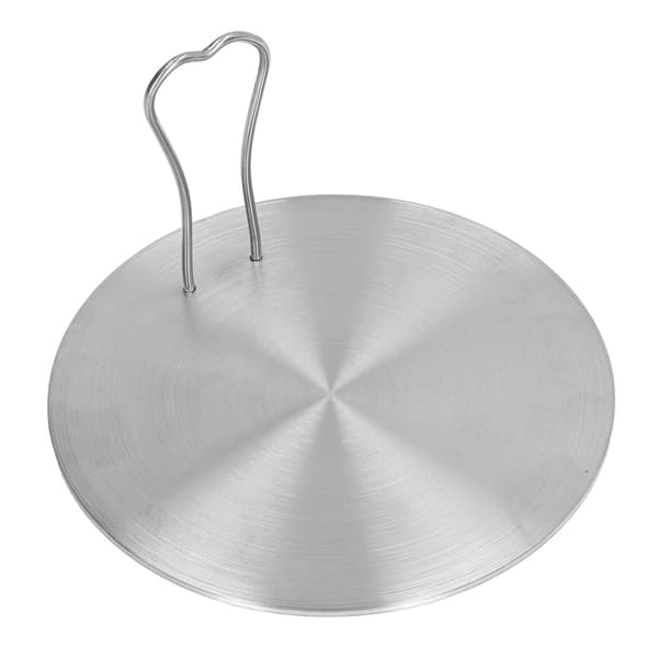 Varmelederplade i rustfrit stål til induktionskomfur, 17,5 cm/6,9 tommer, adapter til elkomfur