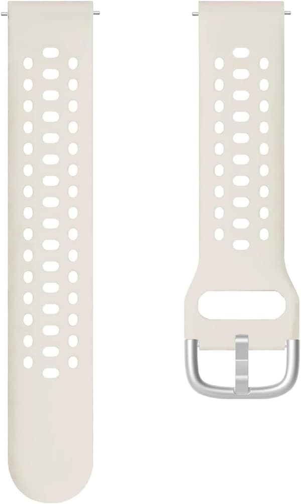 Silikonarmband kompatibelt med Amazfit Active 2, slitstarkt andningsbart, beige