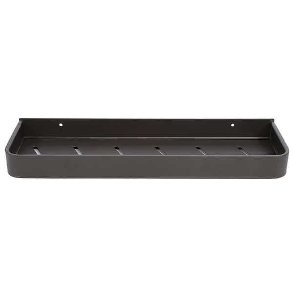 Väggmonterad badrumsduschhylla, handduksförvaring, schampoförvaring, 40 cm