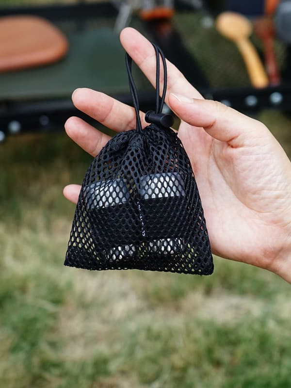 Mini-kryddflaskset, 2-delat i rostfritt stål med förvaringsväska, bärbart för camping, picknick och grillning