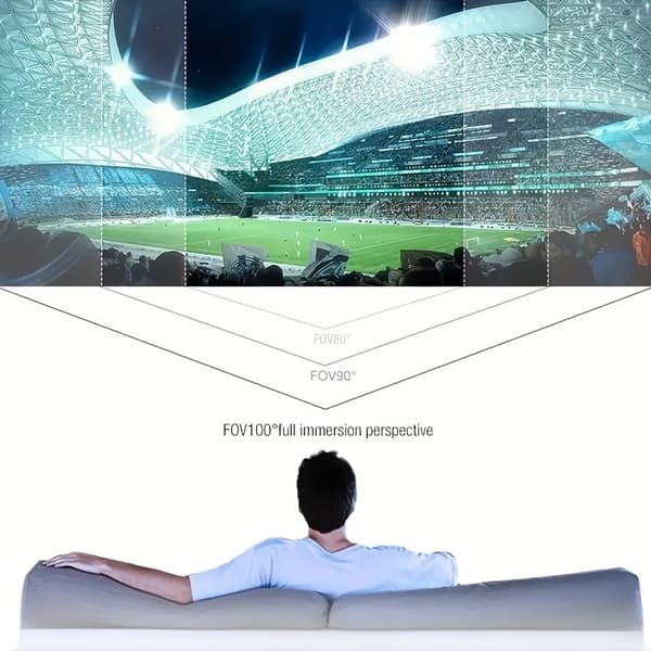 Virtual Reality-hodesett for iOS og Android, justerbare 3D VR-briller med hodetelefoner