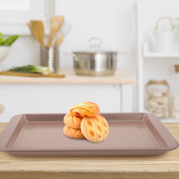 Rektangulär bakform i kolstål, non-stick plåt för kakor och cheesecake