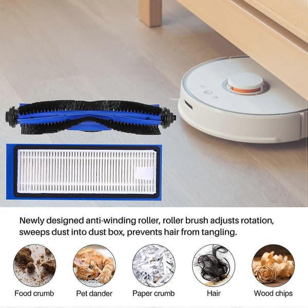 Reservedele til Eufy RoboVac L70 Hybrid robotstøvsuger, tilbehørssæt blue