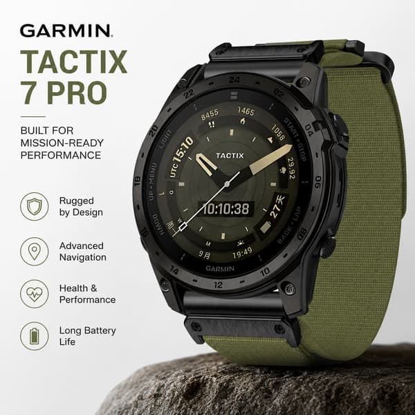 Nylon urrem til Garmin 22mm, kompatibel med Fenix 6/7, Forerunner 945/955, Instinct 2