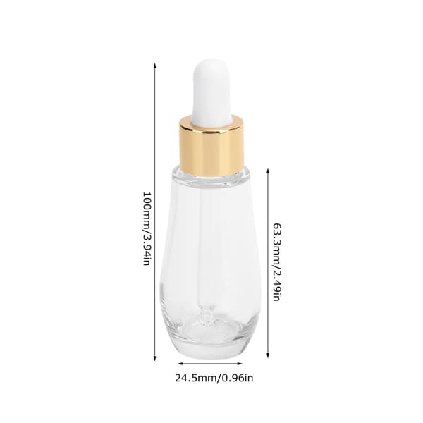 4 st tomma eteriska oljeflaskor, påfyllningsbara PETG 30 ml, reseparfymbehållare
