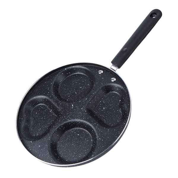 Non-Stick Frokostpanne med Fire Hull, 24,5 cm, Multifunksjonell Stekepanne