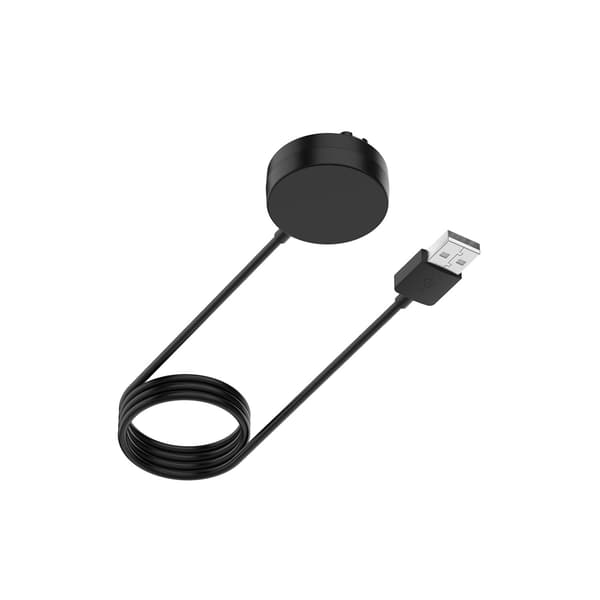 USB-oplader til Garmin Fenix 8/7/6/5 Smartwatch, 1m, Sort