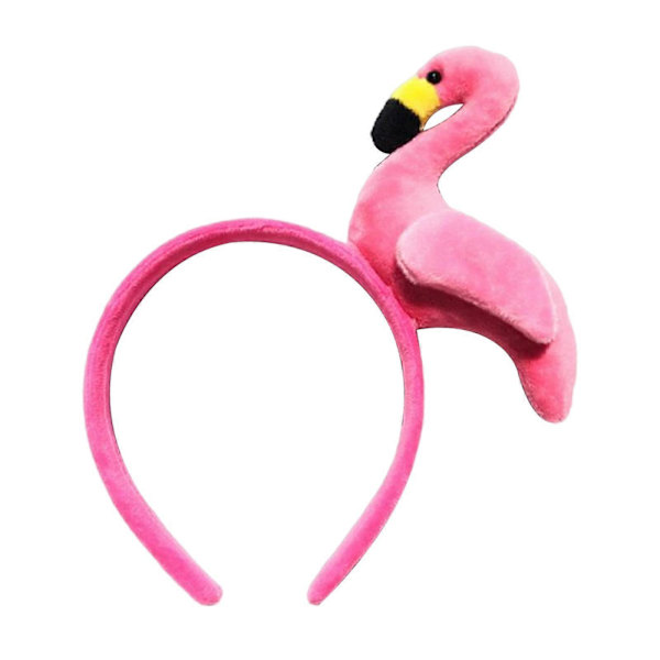 2xFlamingo Hodebånd Kostyme Dyrehodeplagg Hodeplagg for Ferie Scene 2 Pcs