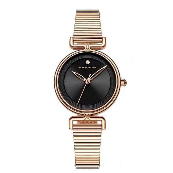 Dame Casual Ur 29mm Mini Urskive, Rustfrit Stål Mesh Armbånd, Sort, 3Bar Vandafvisende
