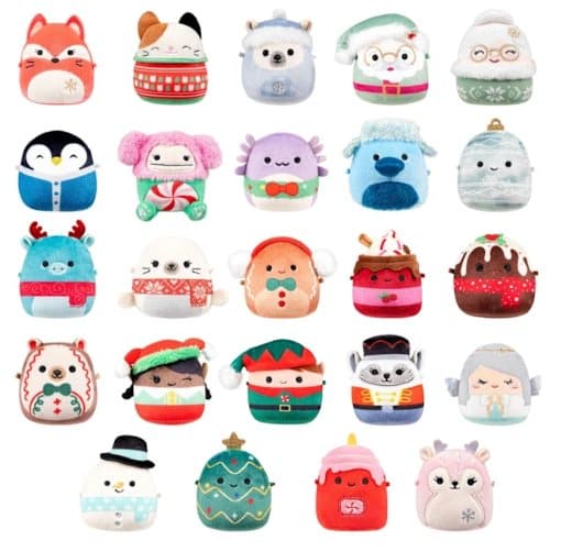 Micromallows Squishmallows 24 päivän joulukalenteri leluilla