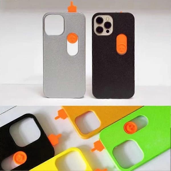 Skydende fingertelefonetui til 15 Yellow For Iphone15