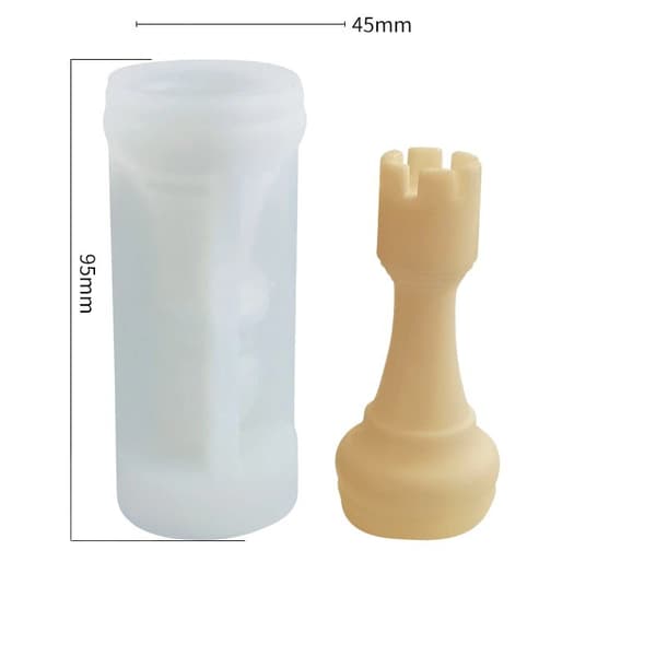 Schackljus Silikonform, DIY Aromaterapi Gips, Schackpjäs Diffusor Stenform