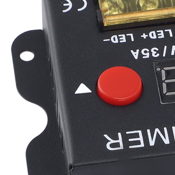 LED-lysbåndsdæmper, DC 5-24V 35A PWM-dæmpningscontroller med digitalt display, metalskal