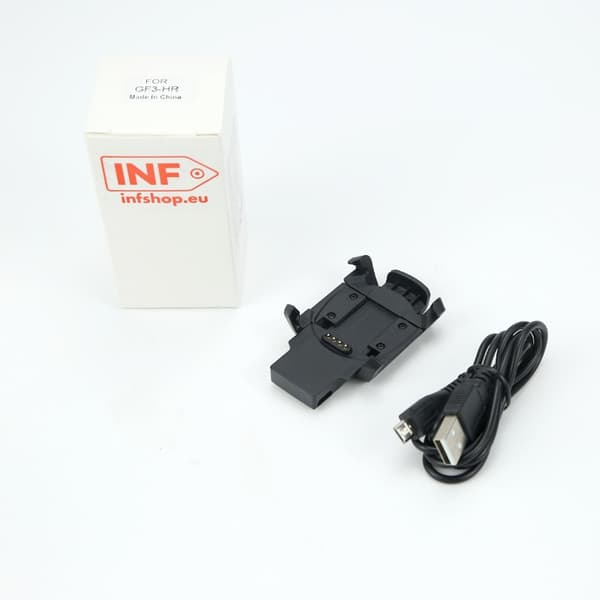 Oplader til Garmin Fenix 3 / Fenix 3 HR ur, USB-opladerkabel, sort