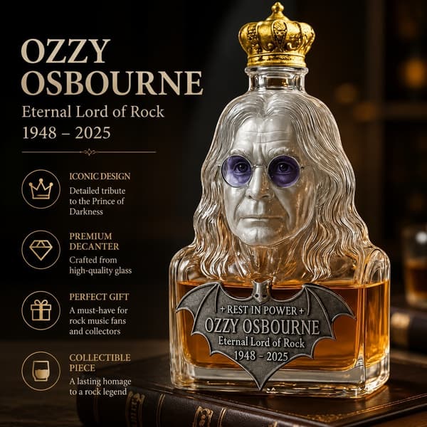 Ozzy Osbourne Scream 29-vuotisjuhlaviskinpullo, lasi, läpinäkyvä
