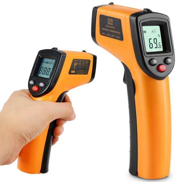 Infrarødt termometer, berøringsfritt laserpyrometer, -50 til 380°C, digital temperaturpistol