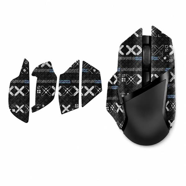 Grepptejp för Razer Basilisk V2 Pro, PU-musgrepp, halkfri, exakt kontroll