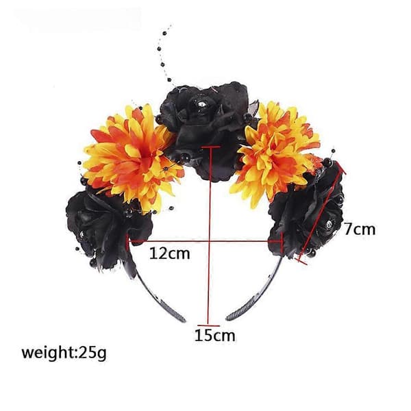 Dame Rhinestone Blomster Hodebånd Kostyme Fancy Kjole Hodeplagg -