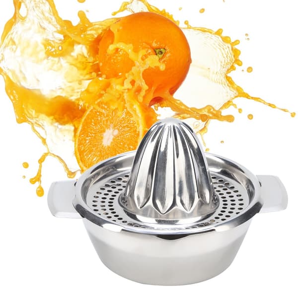 Mini manuel saftpresser i rustfrit stål, citron- og appelsinpresser, bærbar til husholdningsbrug