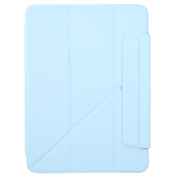 Y-formet etui til iPad Air 11 2024, magnetisk dobbeltsidig klips, blå, smart nettbrettdeksel