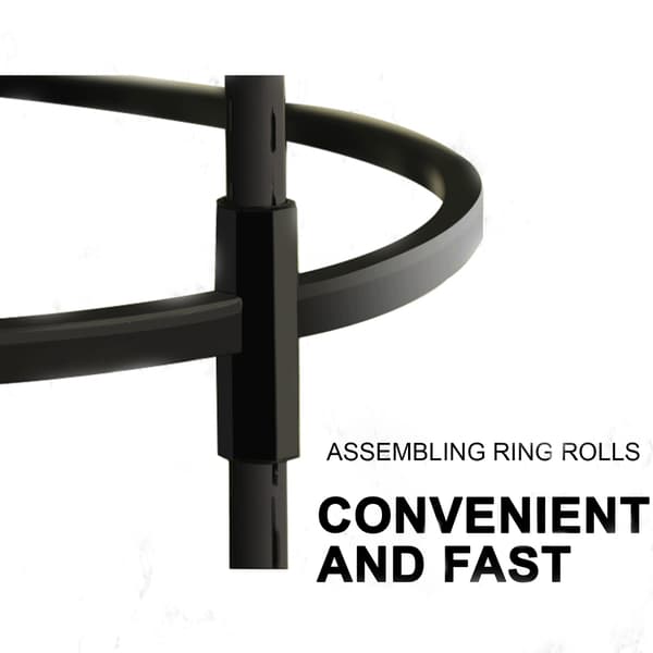 11 mm sort U-formet plantestøtte, rosetrellis, havevinstativ