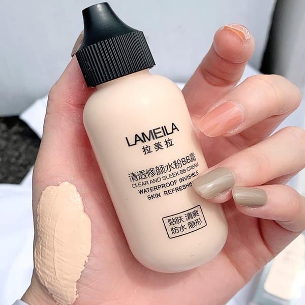 1 stk. Flydende ansigtsfoundation Fuld dækning Makeup Vandfast Base Lysner Blegner Dækker Mørke Rande Mat Foundation Kosmetik Ivory