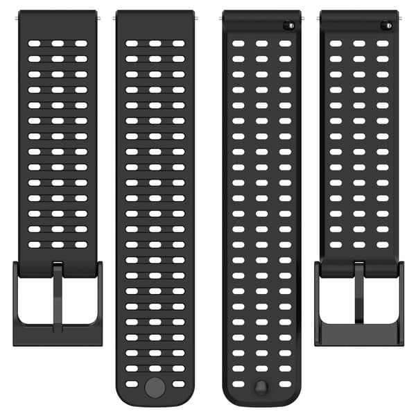 Silikone urrem til Suunto Vertical/9 Peak Pro/9 Peak/5 Peak, sort, 22mm