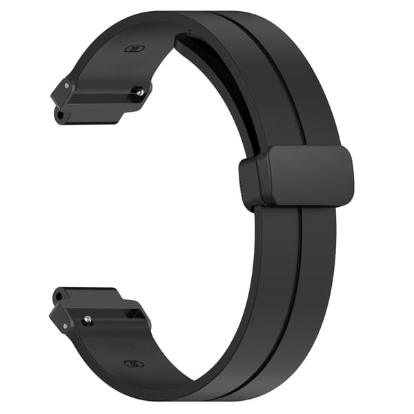 Silikoneurrem til Garmin Forerunner 220/230/235/620/630/735, Sort, 15/20mm