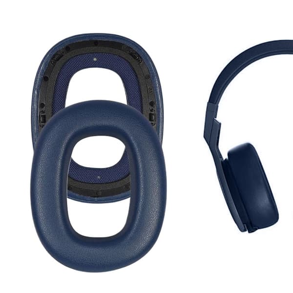 Erstatningsøreputer for Bowers & Wilkins Px7 S2, proteinlær, blå