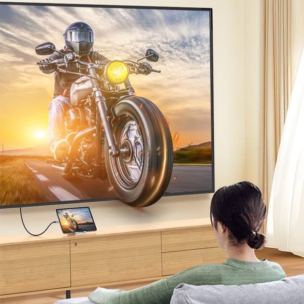 USB-C til HDMI-kabel 4K 60Hz, 1,2m, Type-C til HDMI-adapter til telefon, bærbar computer til tv-skærm 1.2m