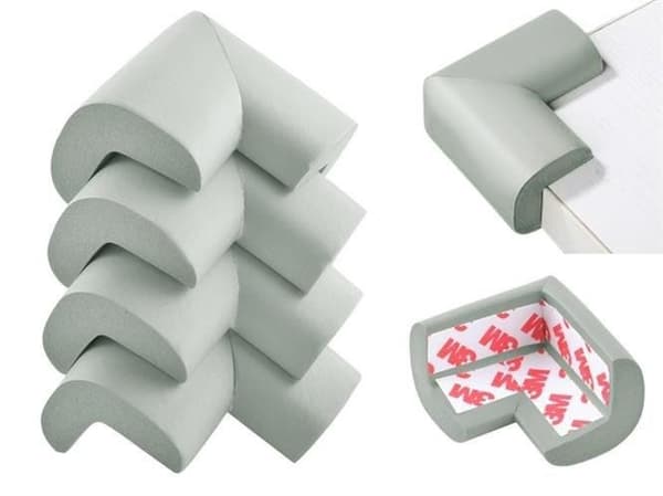 4-pack hörnskydd för möbler, babysäkerhet, mjuka skumkantskydd, barnsäkra