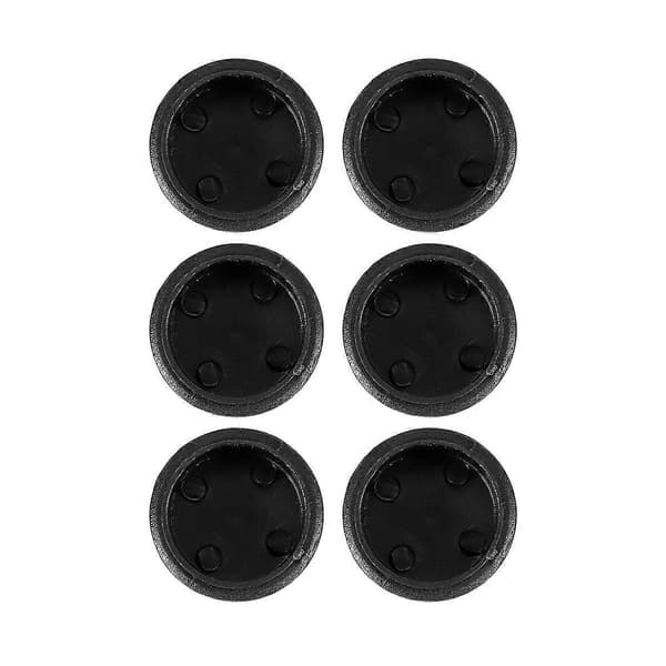6 stk. plastik blindprop til rør, rørindsats, dæksel 40 mm Black