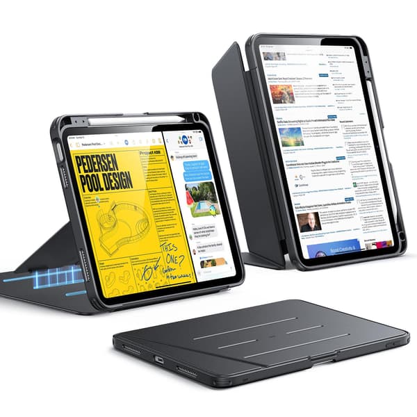 Vertikalt stativfodral för iPad 10:e/11:e generationen 11\" A16 (2025/2022) - Svart
