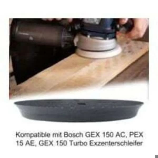 150 mm slibepude til Bosch GEX 150, PEX 15 AE, GEX 150 Turbo, excenterslibere, W-skrue