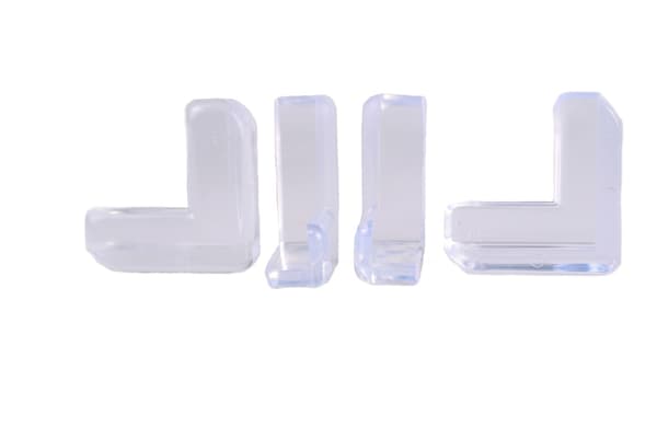 Hörnskydd 4-pack 90°, Babysäkerhetskantskydd, Självhäftande, Möbler