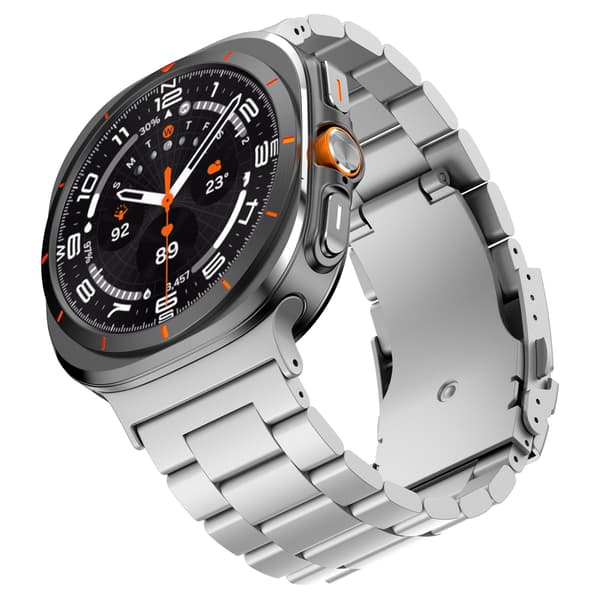 Urrem i titaniumlegering til Samsung Galaxy Watch Ultra 47mm, sølv