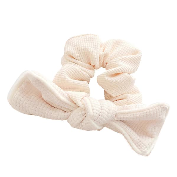 Mote Kvinner Hårstrikker Sløyfeknute Scrunchies Hestehaleholder Hodeplagg Elastisk