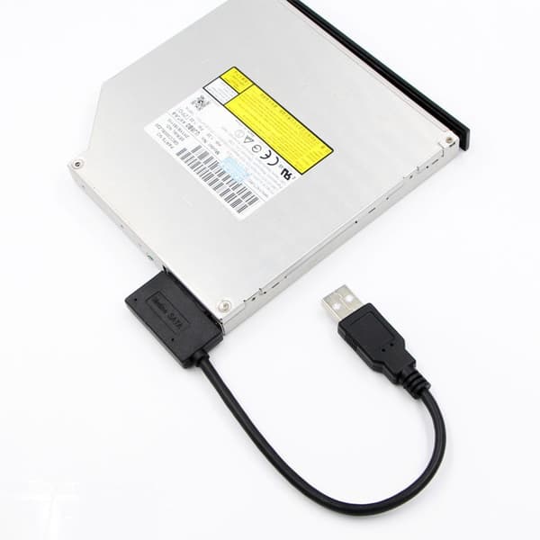 USB til SATA-kabel, SSD-harddiskdataadapter, SATA 7+9-pinners, for ekstern lagring