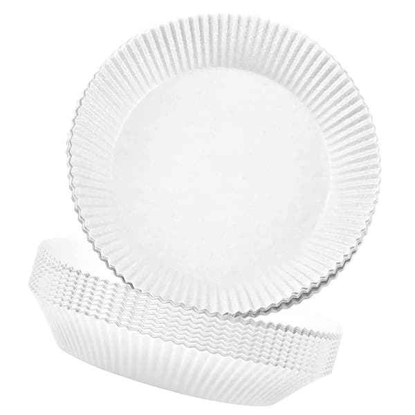 Engångspappersfoder för Air Fryer, 100-pack, Non-Stick, 220°C Värmebeständig, Bakplåtspapper