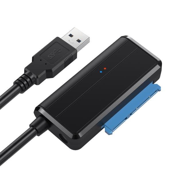 SATA till USB 3.0-adapterkabel för 2,5/3,5 tums SSD HDD, extern hårddiskkonverterare