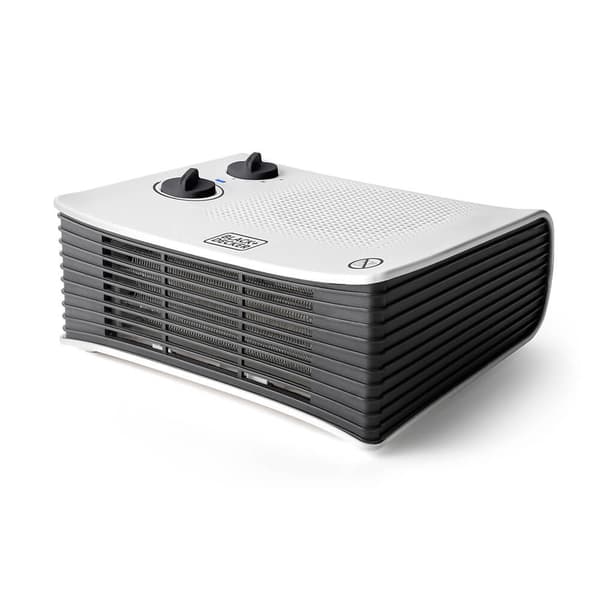 2000W Vifteovn, Hvit, Flat Design, Justerbar Termostat, 2 Varmeinnstillinger, Romoppvarming