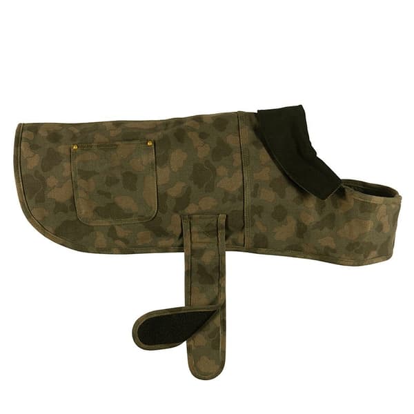 Hundvinterjacka, bomullsvadderad jacka, slitstark varm, canvas, svart, S-4XL