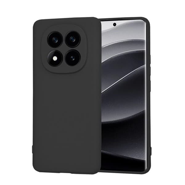 Magnetisk etui til Xiaomi Redmi Note 14 Pro, klart glas, flydende silikone, 9H, bilmontering